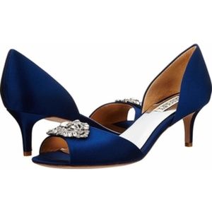 Badgley Mischka Petrina Navy D'Orsay Heel